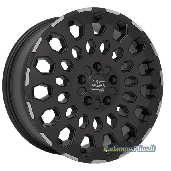 MSW 99 Van Matt Black Lip Polished 8x17/5x127 D71.6 ET37  