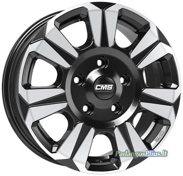 CMS C31 Diamond Black Gloss 6.5x16/6x130 D84.1 ET62  