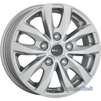 MAK Load 5 (fits M16) Silver 6.5x16/5x130 D89.1 ET50  