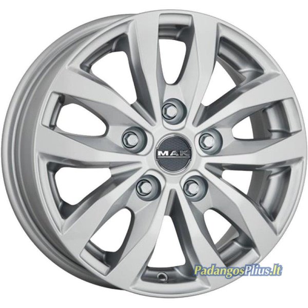 MAK Load 5 (fits M16) Silver 6.5x16/5x130 D89.1 ET50  