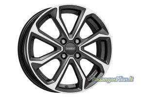 DEZENT KT dark Gunmetal/polished 6x16/4x100 D54.1 ET50  