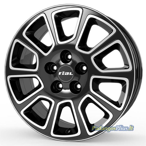 Rial Transporter 2 diamond-black frontpolished 7.5x18/5x120 D65.1 ET60  