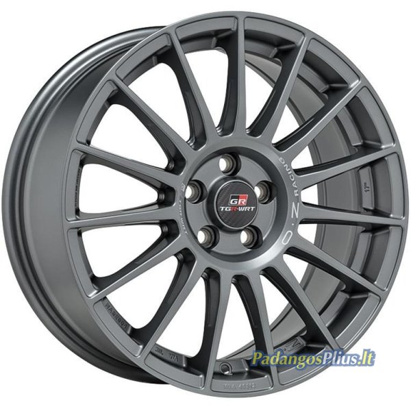 OZ Racing Superturismo TGR-WRT Matt Graphite + Silver Lettering 8x18/5x114.3 D75 ET38  