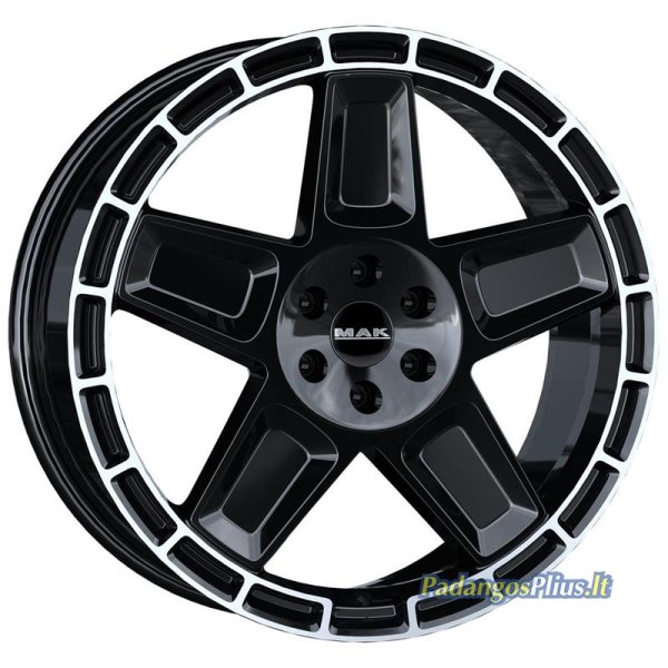MAK Trek Gloss Black Mirror Ring 9x20/6x139.7 D93.1 ET55  