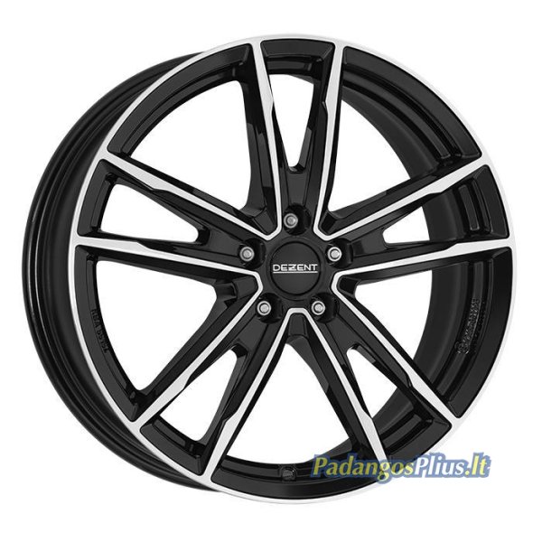 DEZENT KF dark Black/polished 6x16/5x114.3 D60.1 ET45  