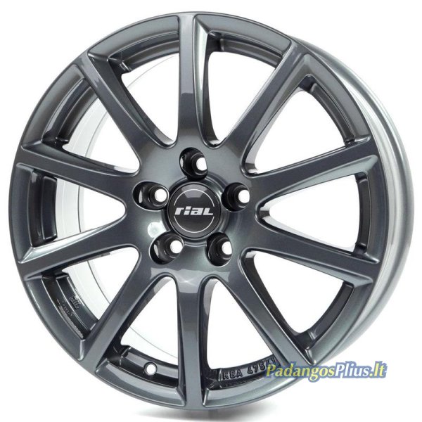 Rial Milano titanium 6.5x15/4x100 D63.3 ET38  