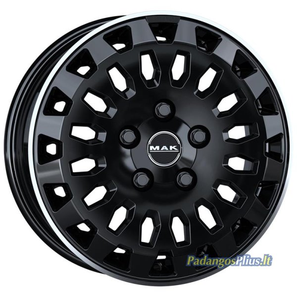 MAK Overland Gloss Black Mirror Ring 6.5x16/6x120 D74.5 ET51  