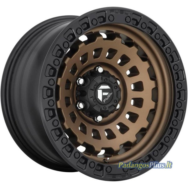 Fuel D634 Zephyr Matte Bronze Black Bead Ring 8x17/5x114.3 D56.5 ET38  