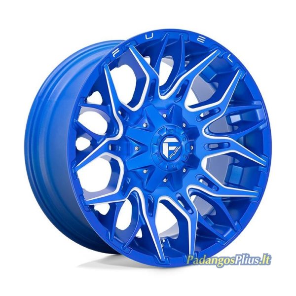 Fuel D770 Twitch (PCD2: 6x135) Anodized Blue Milled 9x20/6x139.7 D106 ET1  