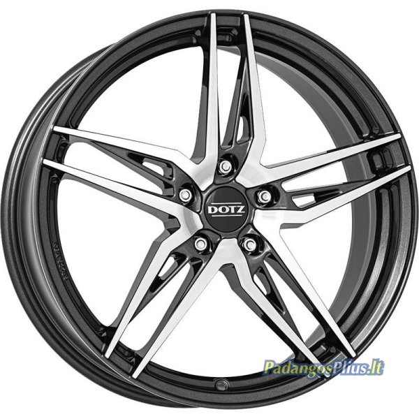 DOTZ Interlagos dark Gunmetal/polished 7.5x18/5x100 D57.1 ET51  