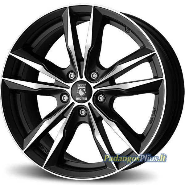 Reds Fast Matt Black polished 6.5x16/5x100 D72.3 ET40  