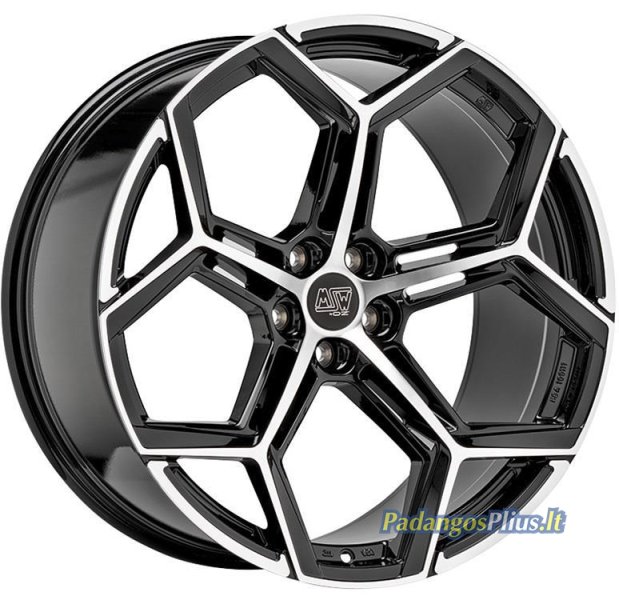 MSW 53 Gloss Black Full Polished 10.5x22/5x112 D66.6 ET19  