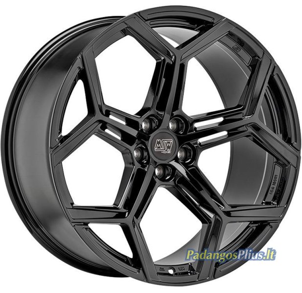 MSW 53 Gloss Black 10.5x22/5x112 D66.6 ET19  