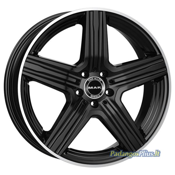 MAK Lewis-D (Long Bolt) Gloss Black Mirror Ring 11x21/5x112 D66.6 ET49  