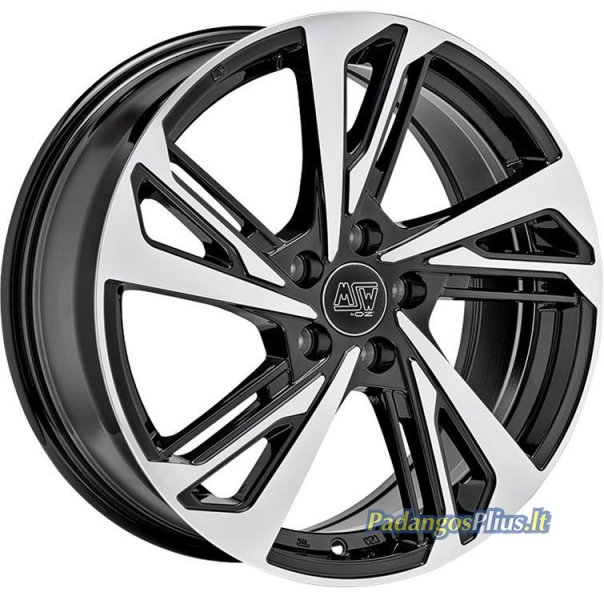 MSW 60 Gloss Black Full Polished 7.5x17/5x112 D57.1 ET46  