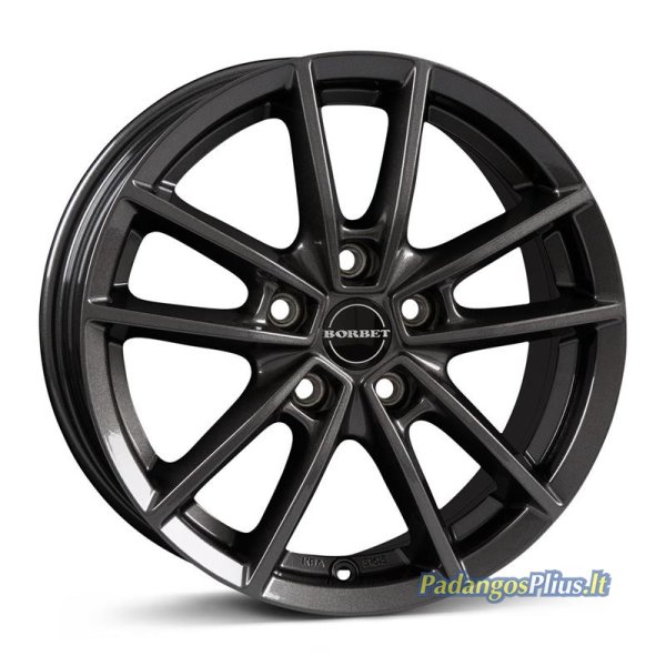 Borbet W mistral anthracite glossy 6x15/5x112 D57.1 ET43  