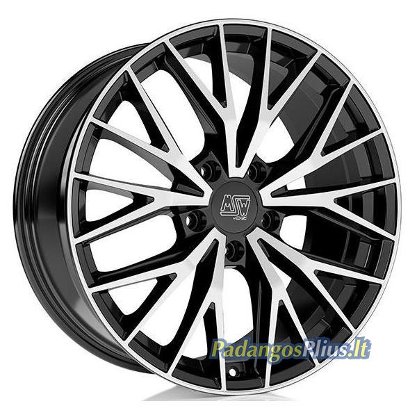 MSW 44 Gloss Black Full Polished 7.5x20/5x130 D66.6 ET32  