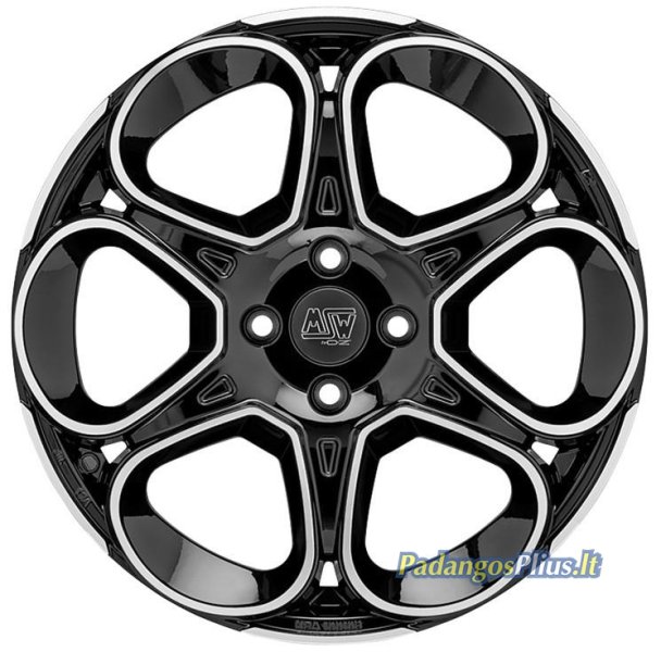 MSW 83 Gloss Black Full Polished 7x17/5x114.3 D73.1 ET32  