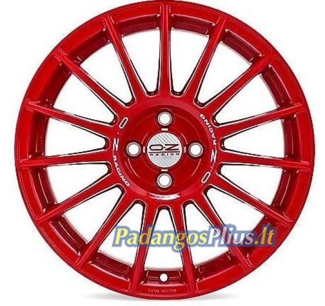 OZ Racing SUPERTURISMO LM RED WHITE LETTERING 4h 7x17/4x100 D68 ET42  