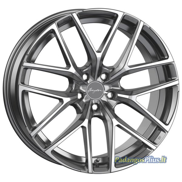 BREYTON Hibonit Matt Gun Polished Face 10x20/5x112 D66.6 ET38  