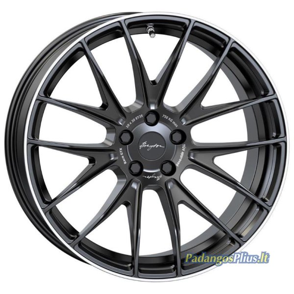 BREYTON Race GTX Matt Black with Polished Lip 10x20/5x112 D66.6 ET35  