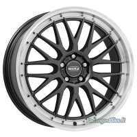 DOTZ Bilbao dark Gunmetal/polished lip 9x19/5x112 D70.1 ET35  