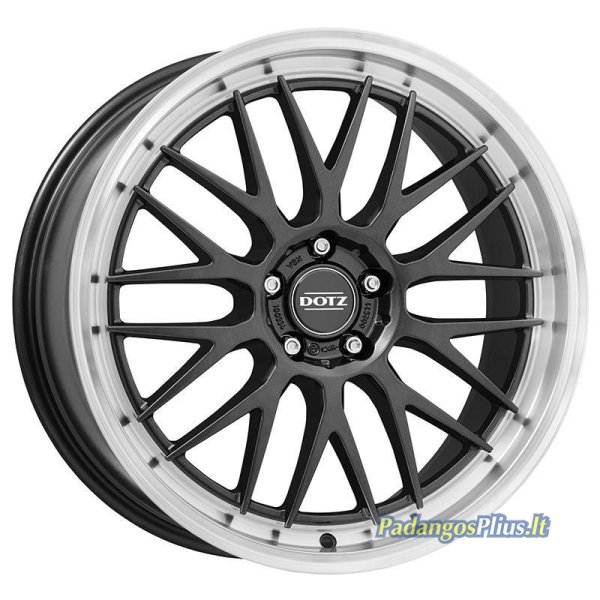 DOTZ Bilbao dark Gunmetal/polished lip 9.5x19/5x112 D70.1 ET44  