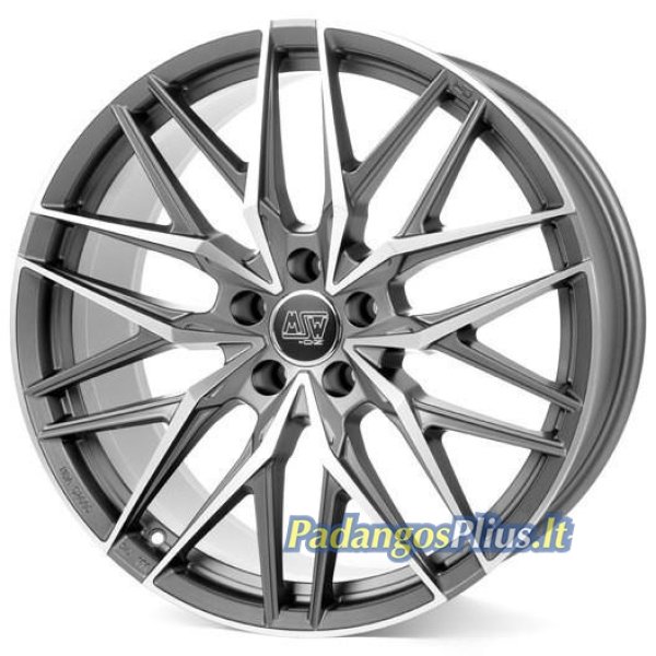 MSW 50 Matt Gun Metal Full Polished (Mgmfp) 10x22/5x130 D71.6 ET20  