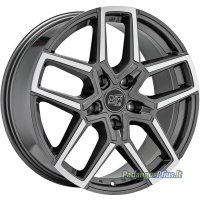 MSW 52 Gloss Gun Metal Full Polished 8.5x20/5x114.3 D73.1 ET45  