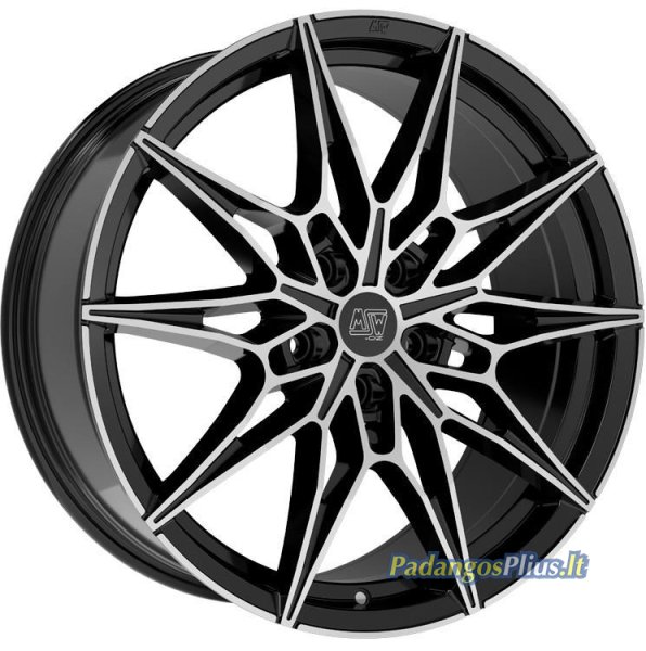 MSW 75 Gloss Black Full Polished 9x20/5x112 D73.1 ET35  