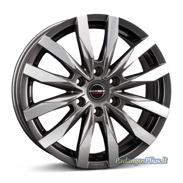 Borbet CW6 mistral anthracite glossy polished 6.5x16/6x130 D84.1 ET62  