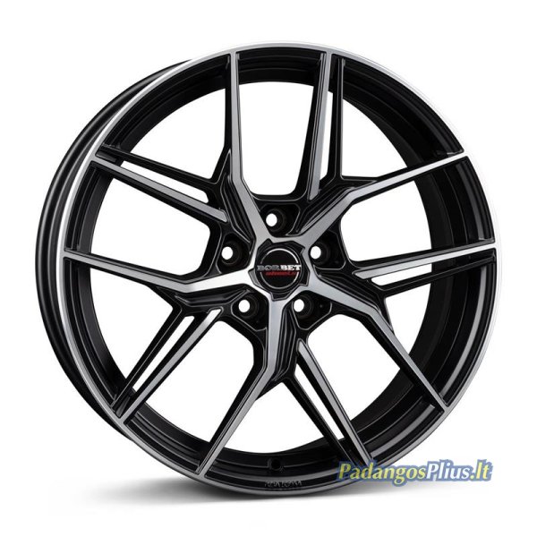 Borbet QX black polished matt 8x19/5x108 D72.6 ET50  