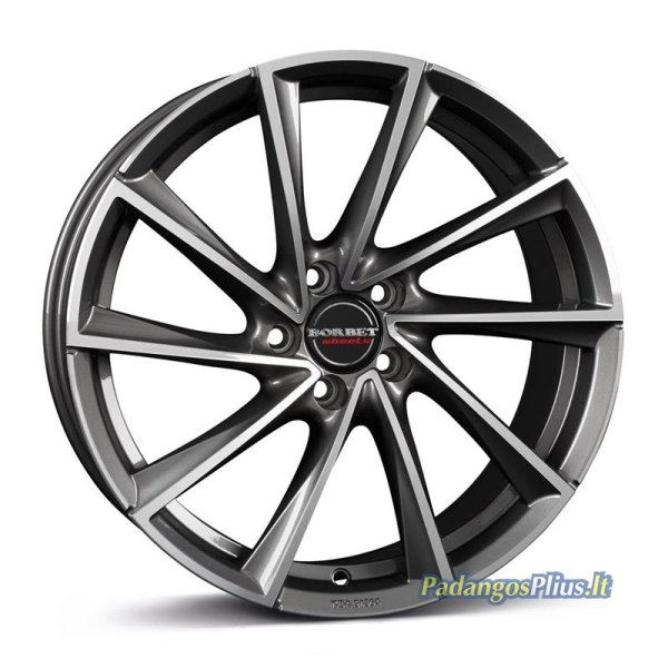 Borbet VTX Graphite Polished 8x18/5x108 D72.6 ET45  