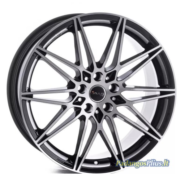 AVUS AC-MB5 Black Polished 9.5x20/5x120 D72.6 ET45  