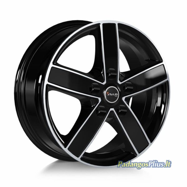 AVUS AC-V51 Black Polished 6.5x16/5x114.3 D66.1 ET50  