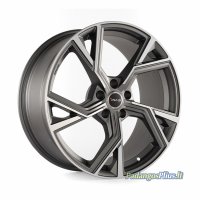 AVUS AF20 Matt Antharcite Polished 8x18/5x112 D66.6 ET28  