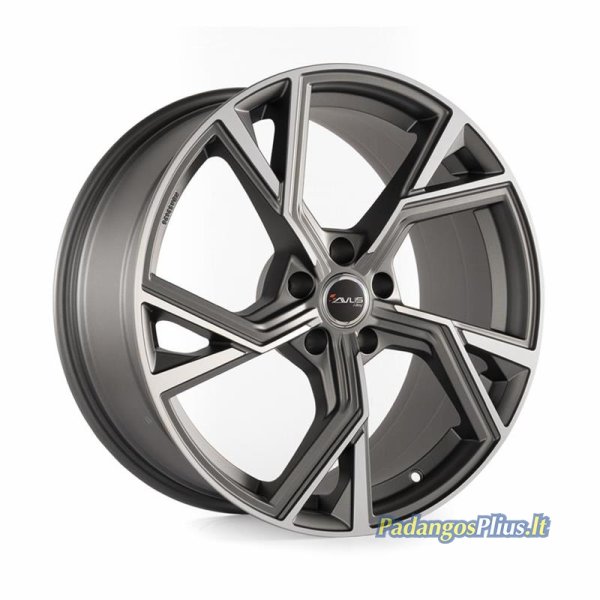 AVUS AF20 Matt Antharcite Polished 8x18/5x112 D66.6 ET28  