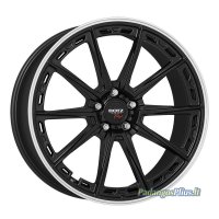 DOTZ Sonoma dark Black matt/polished lip 8.5x20/5x120 D72.6 ET32  