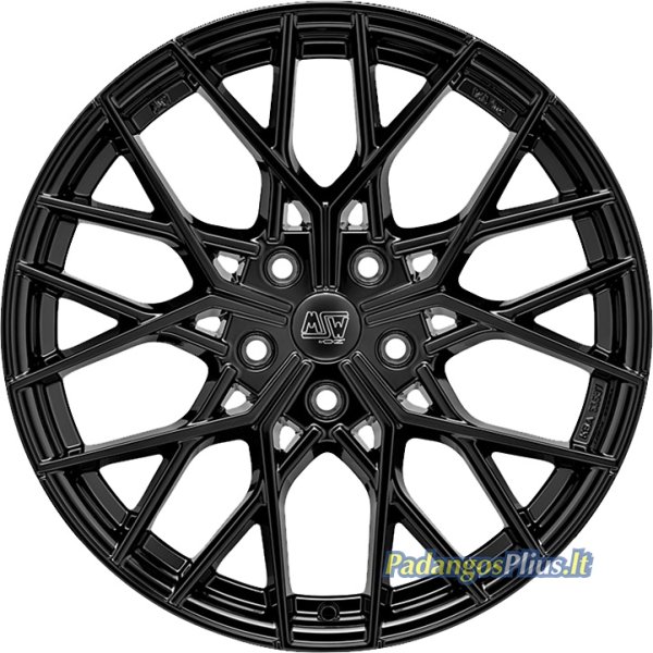 MSW 74 Gloss Black 8.5x20/5x120 D72.6 ET40  