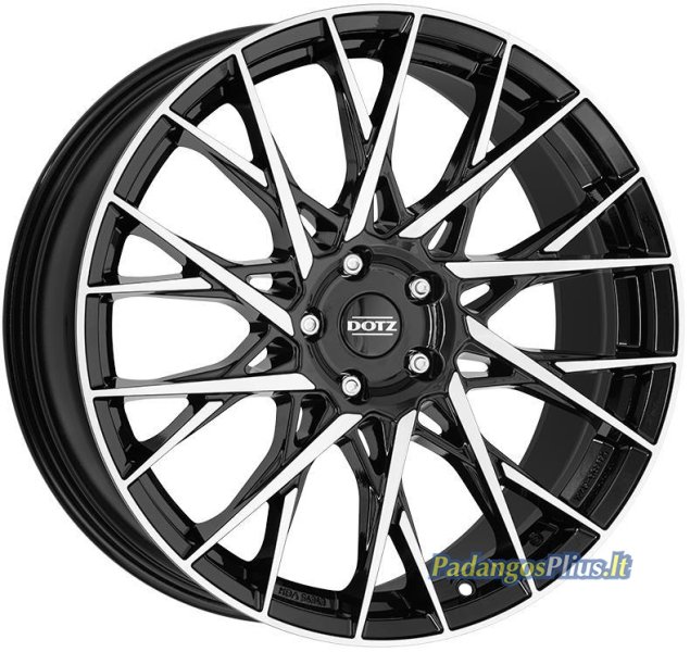 DOTZ Fuji dark Black/polished 7.5x18/4x100 D60.1 ET45  