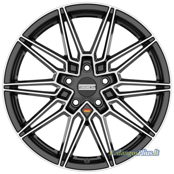Fondmetal Thoe Glossy Black Machined 8x19/5x112 D66.6 ET26  