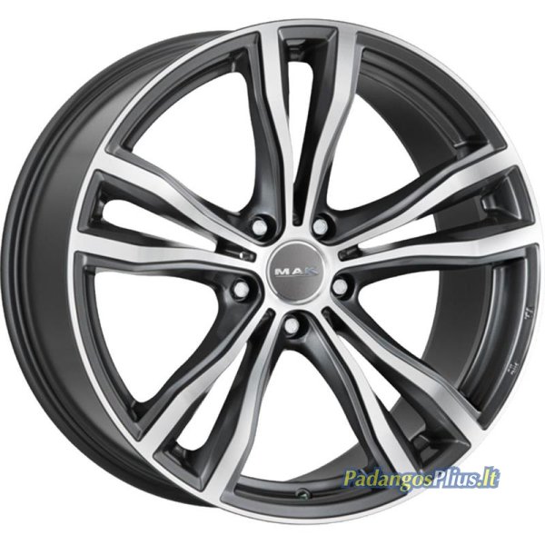 MAK X-Mode Gun Met-Mirror Face 9.5x21/5x112 D66.6 ET37  