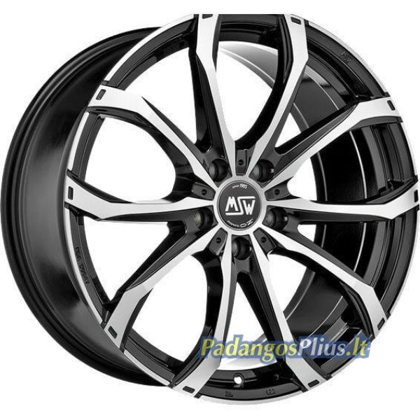 MSW 48 Van Gloss Black Full Polished 7x17/5x160 D65.1 ET55  