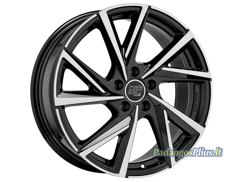 MSW 80-5 Gloss Black Full Polished 7x17/5x112 D57.1 ET46  