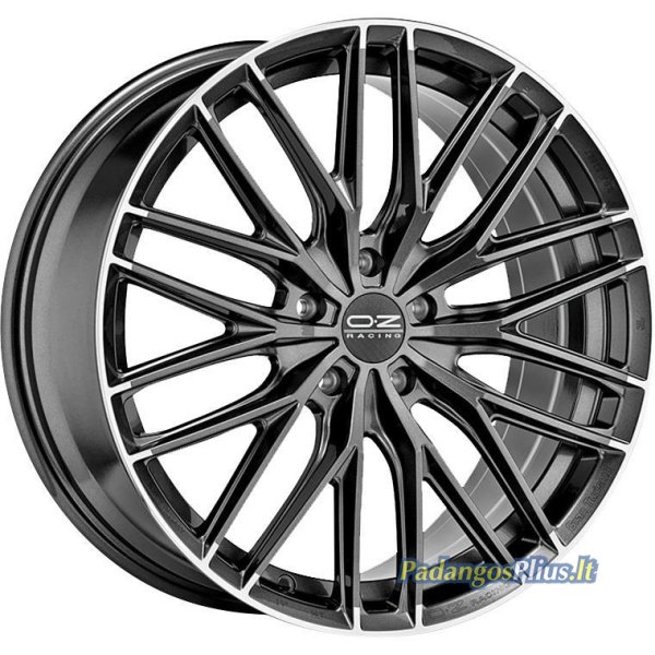 OZ Racing Gran Turismo HLT Star Graphite Diamond Lip 8.5x20/5x112 D75 ET40  