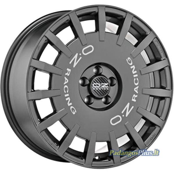 OZ Racing Rally Racing Dark Graphite Silver Lettering 8x18/5x108 D75 ET45  