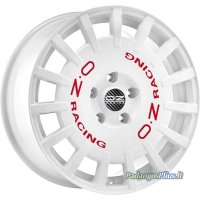 OZ Racing Rally Racing Race White Red Lettering 7.5x18/5x112 D75 ET50  