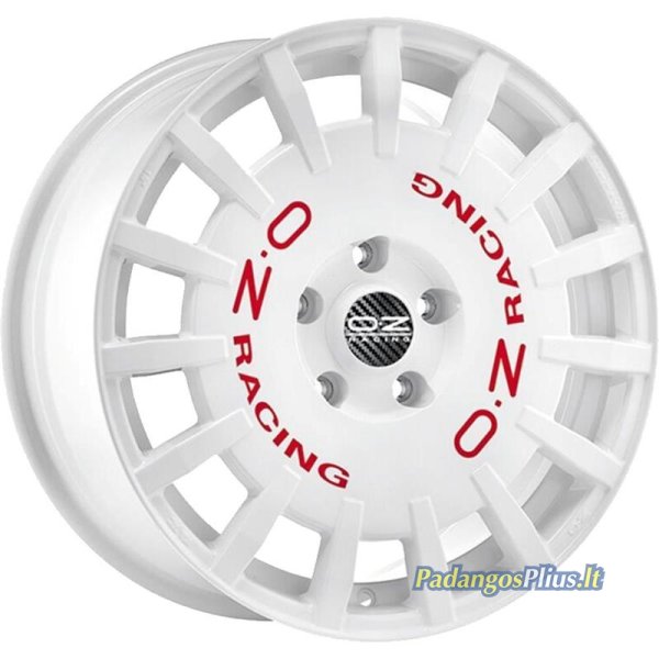 OZ Racing Rally Racing Race White Red Lettering 7.5x18/5x112 D75 ET50  