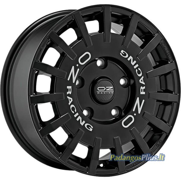 OZ Racing Rally Racing Van Matt Black Silver Lettering 7.5x18/5x160 D65.1 ET48  
