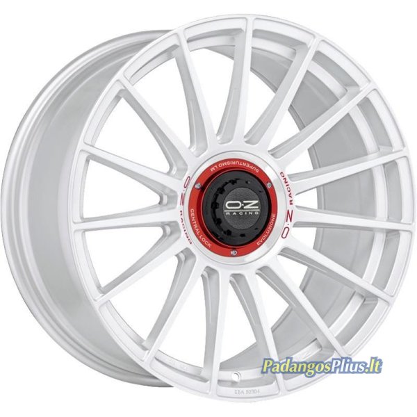OZ Racing Superturismo Evoluzione WRC Race White Red Lettering 8.5x20/5x112 D79 ET30  